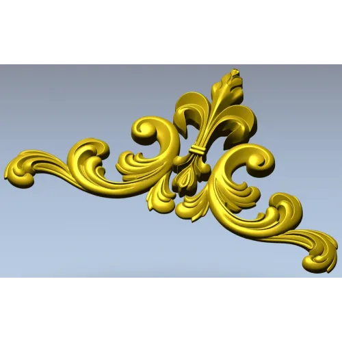 Baroque Acanthus Corner STL
