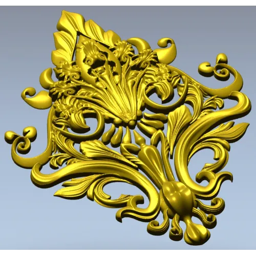 Барочный ромбовидный картуш - 3D модель STL для ЧПУ