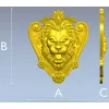 Рельефная накладка "Львиный картуш" - STL для ЧПУ