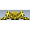 Shell Maidens Cartouche - STL 3D model for CNC milling