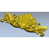 Shell & Acanthus Central Ornament - 3D STL for CNC