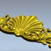 Shell & Acanthus Central Ornament - 3D STL for CNC