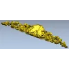 Резная накладка "Ракушечный картуш Рококо" - STL 3D модель для ЧПУ