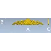Резная накладка "Ракушечный картуш Рококо" - STL 3D модель для ЧПУ