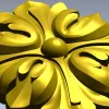 Флоральный медальон - 3D модель STL для ЧПУ