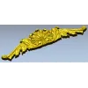 Рокайльный картуш в виде аканта - STL модель для ЧПУ