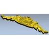 Рокайльный картуш в виде аканта - STL модель для ЧПУ