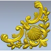 Угловой картуш с раковиной - 3D модель STL для ЧПУ