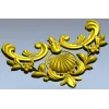 Угловой картуш с раковиной - 3D модель STL для ЧПУ