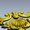 Угловой картуш с раковиной - 3D модель STL для ЧПУ