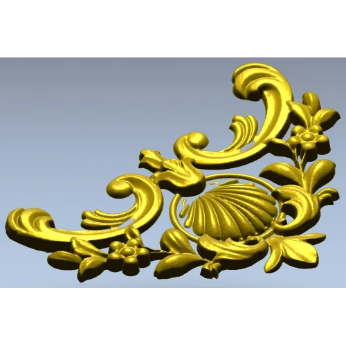 Угловой картуш с раковиной - 3D модель STL для ЧПУ