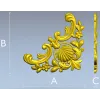 Угловой картуш с раковиной - 3D модель STL для ЧПУ