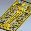 Вертикальная декоративная панель "Колонна и дельфины" - STL для ЧПУ