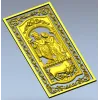 Рельефная панель "Радха и Кришна" - STL для ЧПУ