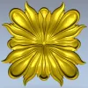 Ornate Floral Rosette - STL 3D Model for CNC Carving