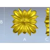 Ornate Floral Rosette - STL 3D Model for CNC Carving