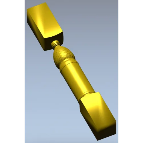 Мебельная ножка с рельефной "ананасной" вставкой - STL для ЧПУ