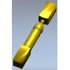 Мебельная ножка с рельефной "ананасной" вставкой - STL для ЧПУ