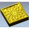 Golden Mandala Panel