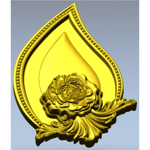 Лепестковый картуш - 3D модель STL для ЧПУ