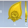 Лепестковый картуш - 3D модель STL для ЧПУ