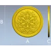 Розетка "Златоцвет" - 3D модель STL для ЧПУ