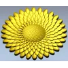 Sunburst Rosette 3D STL for CNC