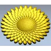 Sunburst Rosette 3D STL for CNC