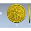 Spiral Acanthus Rosette STL 3D model for CNC