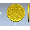 Декоративный круглый медальон с растительным орнаментом - STL для ЧПУ