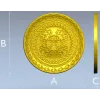 Круглая декоративная розетка "Золотой венок" - STL для ЧПУ