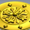 Aurelian Rosette - high-detail STL 3D model for CNC carving