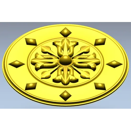 Aurelian Rosette - high-detail STL 3D model for CNC carving