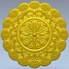 Классическая круглая розетка - 3D модель STL для ЧПУ