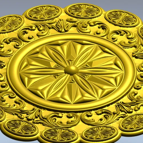 Классическая круглая розетка - 3D модель STL для ЧПУ