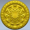 Круглая резная розетка STL для ЧПУ - модель для фрезеровки