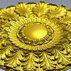 STL модель розетки "Солнечный акант" для ЧПУ