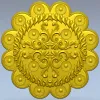Розетка "Солнечный венок" - 3D модель STL для ЧПУ