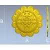 Розетка "Солнечный венок" - 3D модель STL для ЧПУ