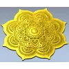 Лотосная мандала - декоративная rosette в формате STL для ЧПУ