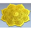 Лотосная мандала - декоративная rosette в формате STL для ЧПУ