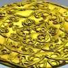 Circular Floral Rosette STL 3D Model for CNC