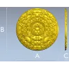 Circular Floral Rosette STL 3D Model for CNC
