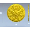 Декоративная розетка "Солнечный медальон" - 3D модель STL для ЧПУ