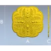 Розетка "Лавровый венчик" - STL модель для ЧПУ