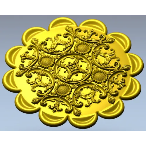 Розетка акантовая - 3D STL модель для ЧПУ