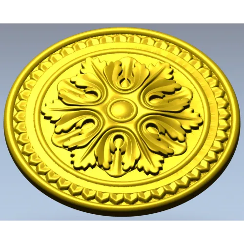Acanthus Rosette STL 3D Model for CNC Router