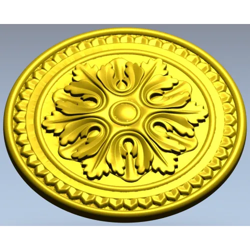 Acanthus Rosette STL 3D Model for CNC Router