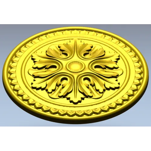 Acanthus Rosette STL 3D Model for CNC Router