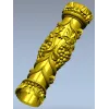 Grapevine Carved Baluster - STL 3D Model for CNC